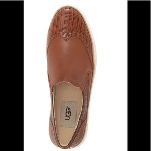 UGG Hadria Croc Embossed Slip On Sneaker